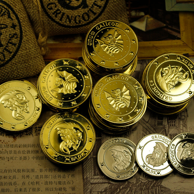 Harry Potter Gringotts Bank Coin Collection Harry Potter Wizarding Wor ...