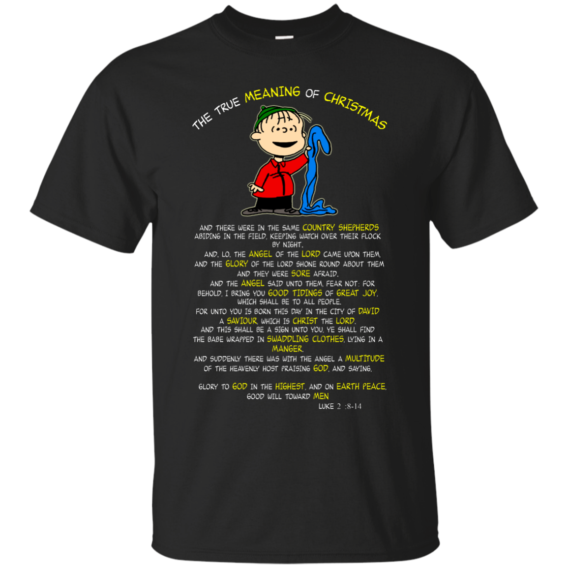 Linus The true meaning of Christmas snoopy shirts