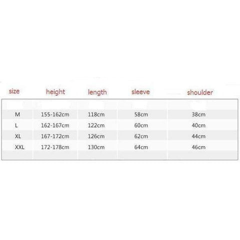 green choir robe size chart