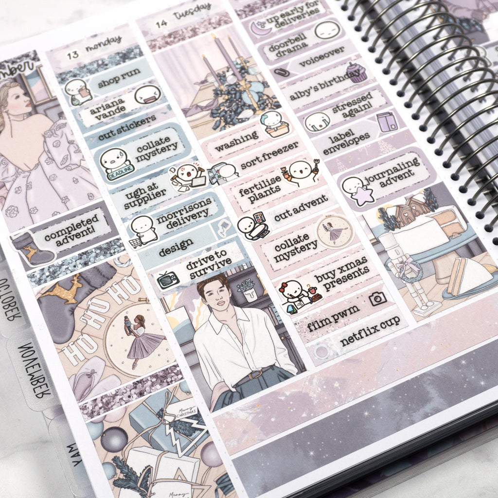 Plannerface sticker spread