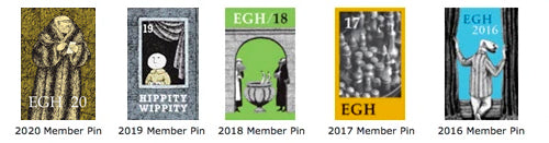 Edward Gorey House Membership Pins