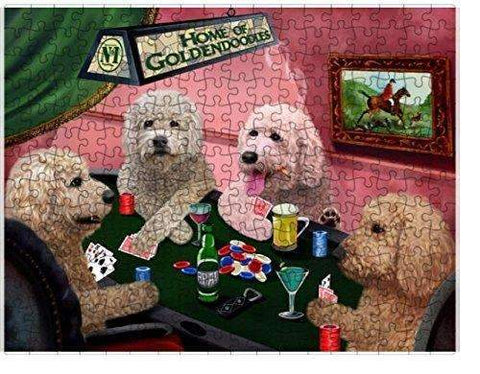 4 Dogs Playing Poker Puzzle