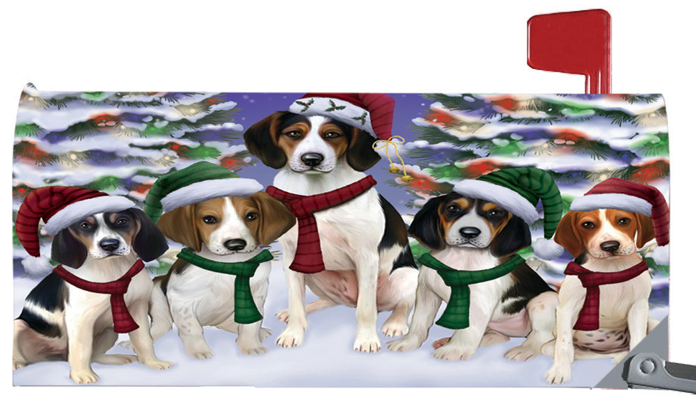 Magnetic Mailbox Cover Treeing Walker Coonhounds Dog Christmas Family