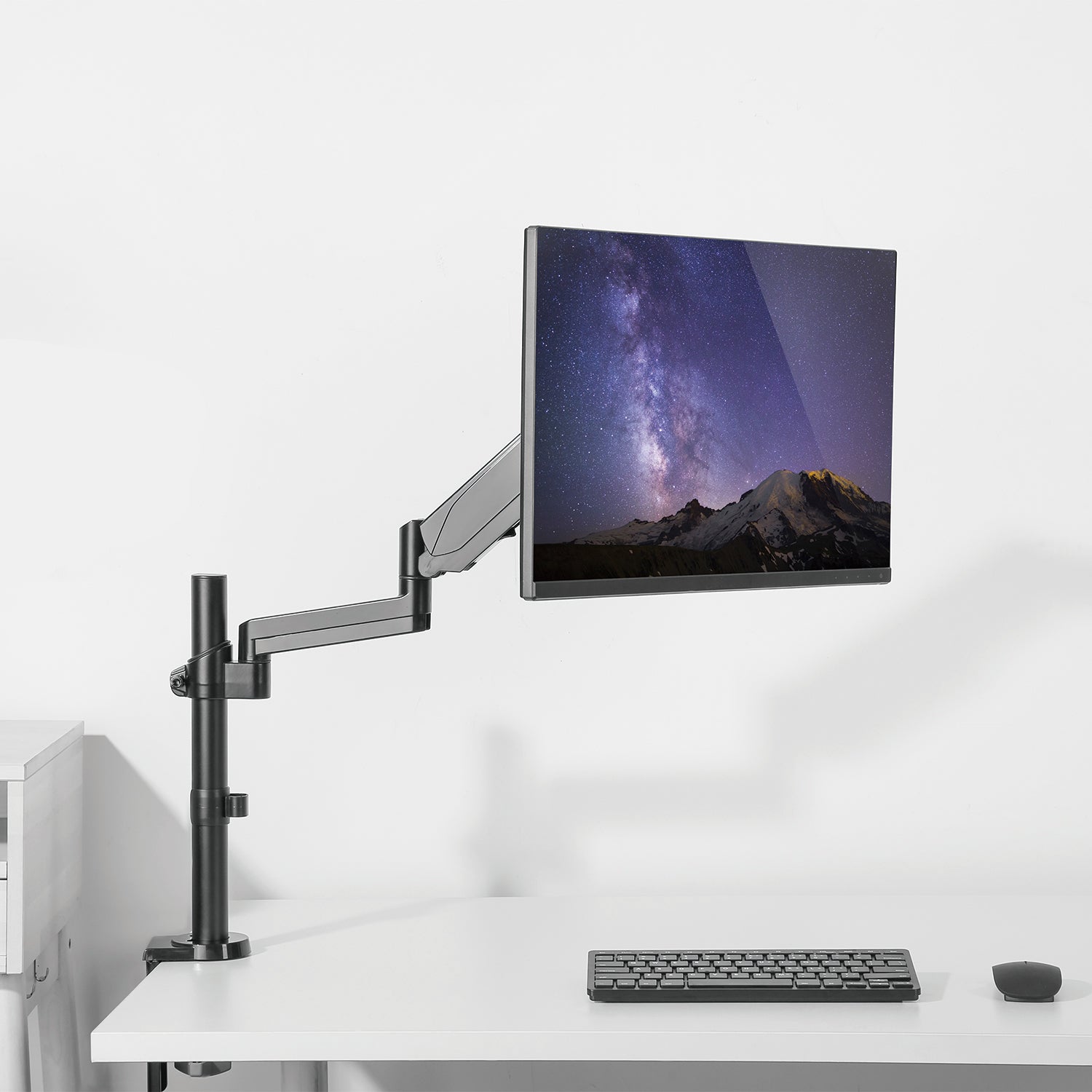 wali single lcd monitor desk mount