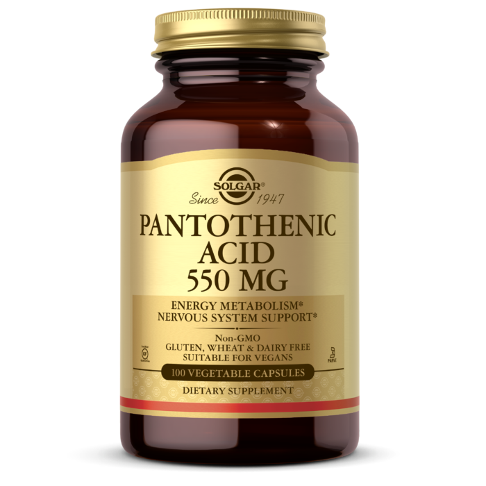 Solgar Panthothenic Acid 550 MG 100 Count