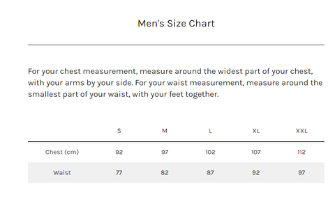 Untouched World Size Chart – Clevedon Woolshed