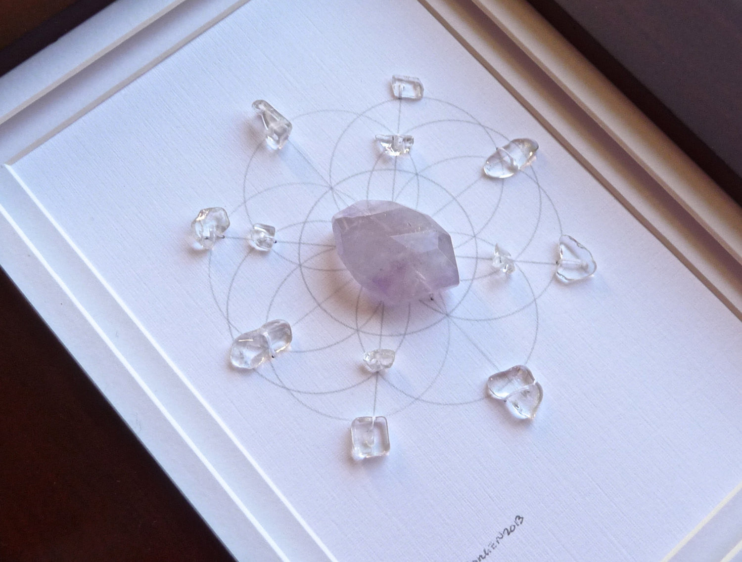 crystal grids with emerald