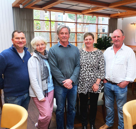 Andrei and Elena Swegen of Burraduc Buffalo Dairy, Grant Hilliard, Kim and Bryan Kiss of Grassland Poultry