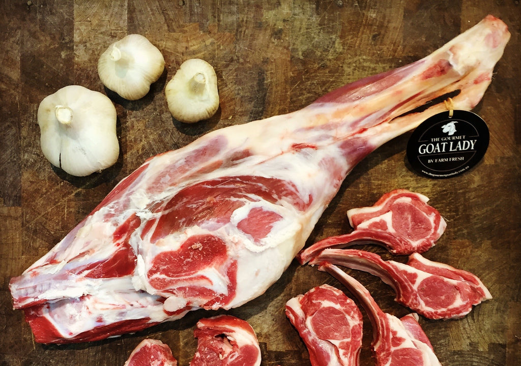 Goat leg on bone - app 2.0 kg – Feather and Bone Butchery