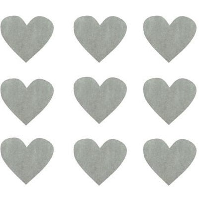 grey heart confetti