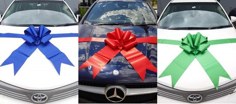 Giant door bow wedding car ribbon how to fit wedding car ribbons