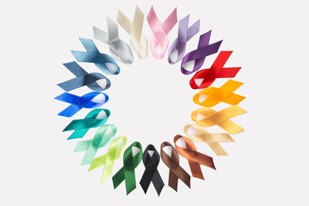 Awareness Ribbons: Colours and Meanings - Cherry Ribbon