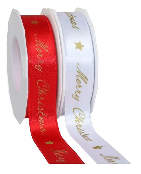 Merry Christmas Printed Ribbon