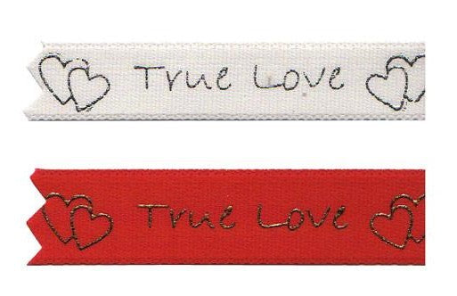 true love printed ribbon