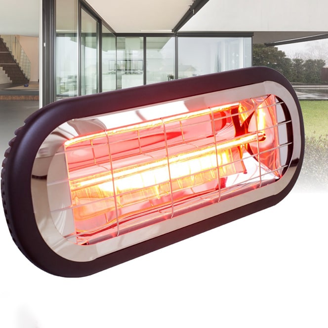 Infrared Outdoor Heater IP65 1000w or 2000w SUNB1000BL SUNB2000BL Ventair