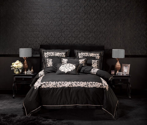 Alex Perry Palazzo Black Quilt Cover Set
