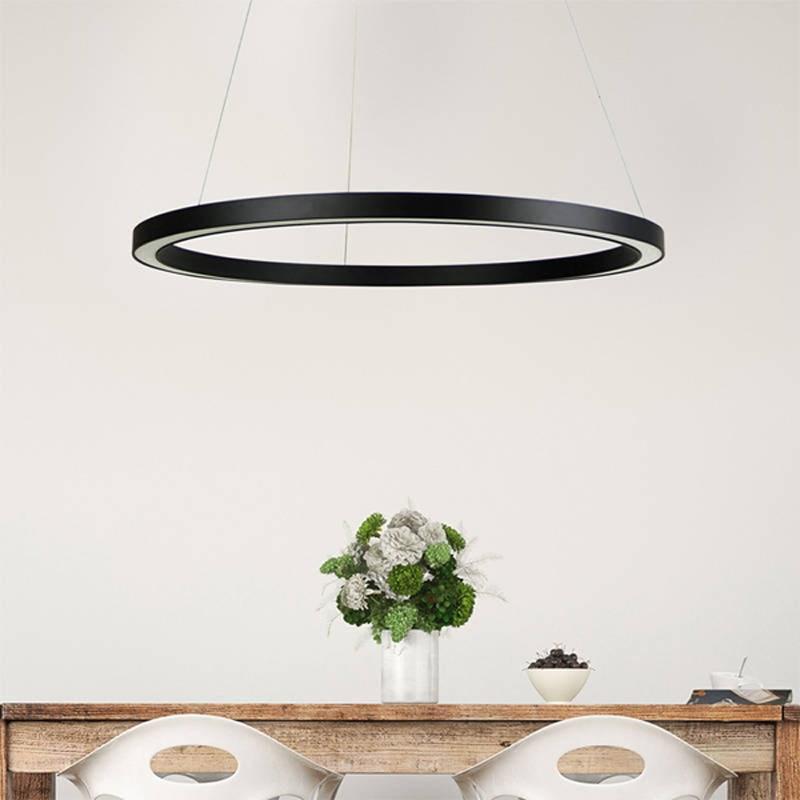 NEBULA.600 Modern LED Pendant Light in Black or White