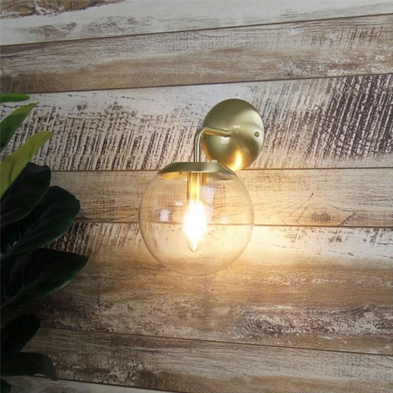 Newton Indoor Wall Light in Brushed Brass