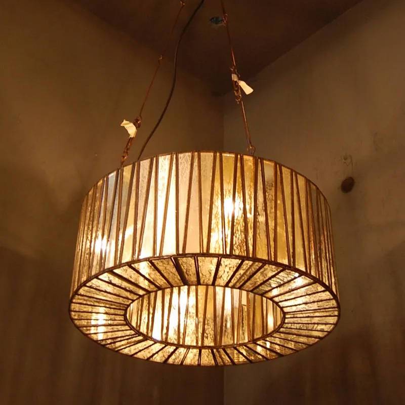 Whitney Glass Hanging Lamp Chandelier Emac & Lawton Lighting