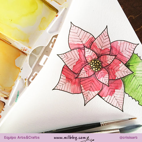 Tutorial Aprende a Dibujar Flores de Pascua | Tienda Manualidades