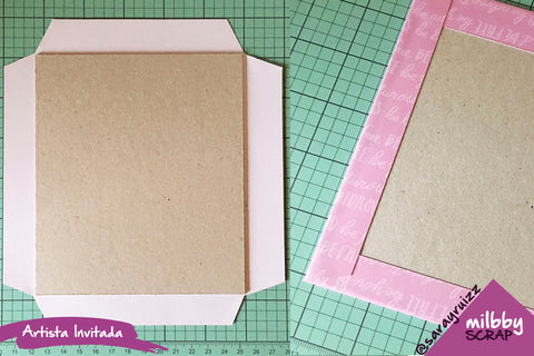 Cómo hacer un álbum de scrapbooking con caja de cartón 