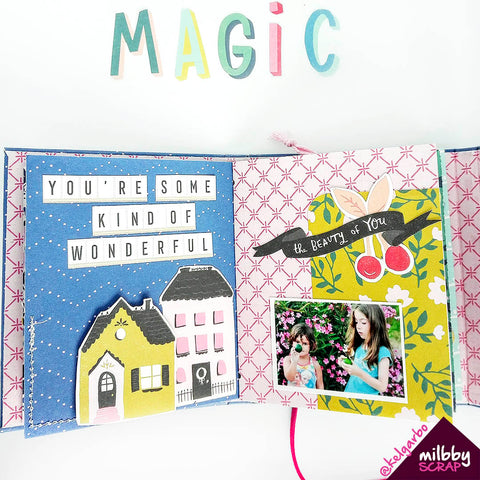 minialbum de scrapbooking milbby