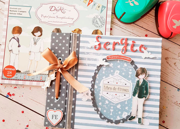 album de scrapbooking de comunion