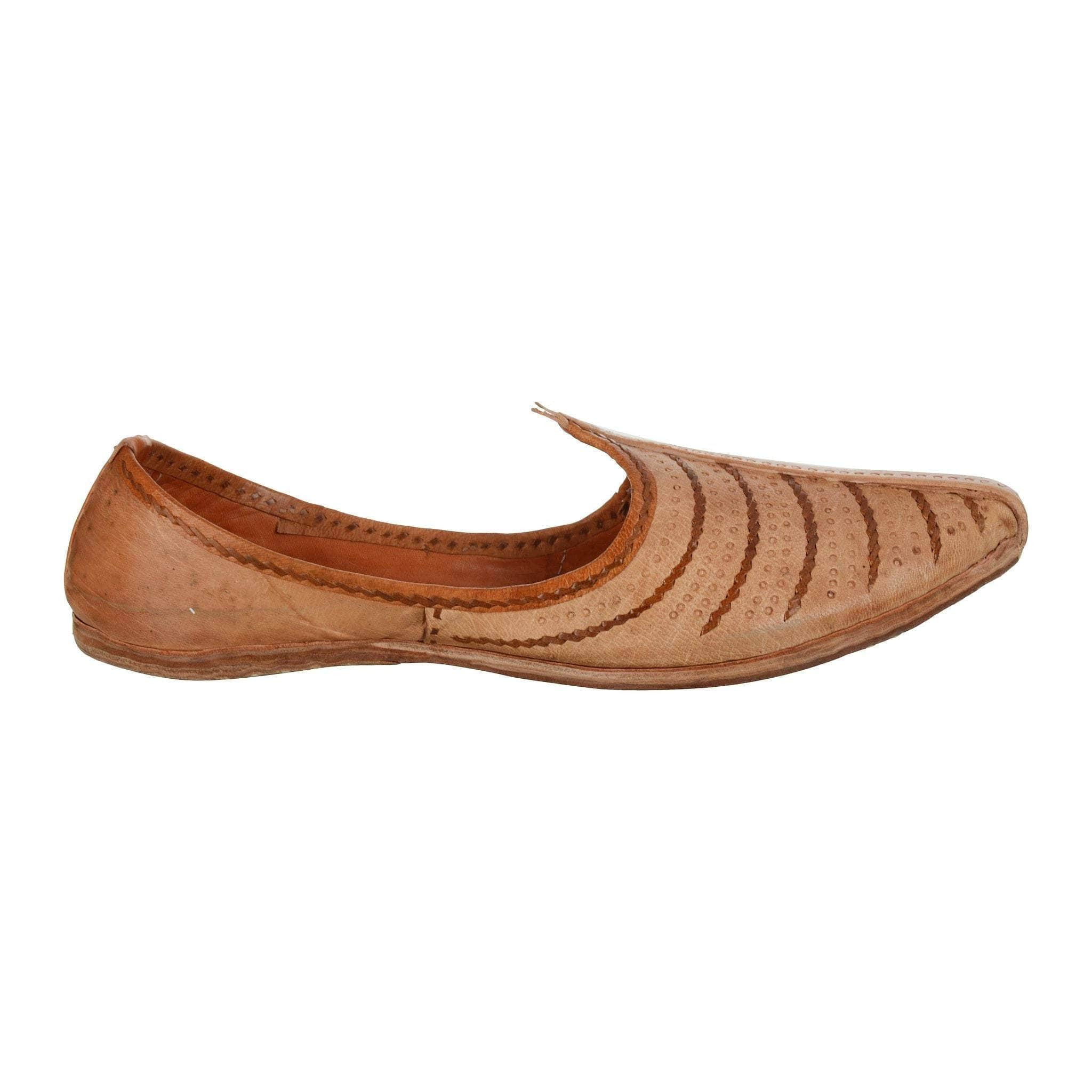 Buy Peach Brown Leather Men's Jodhpuri 