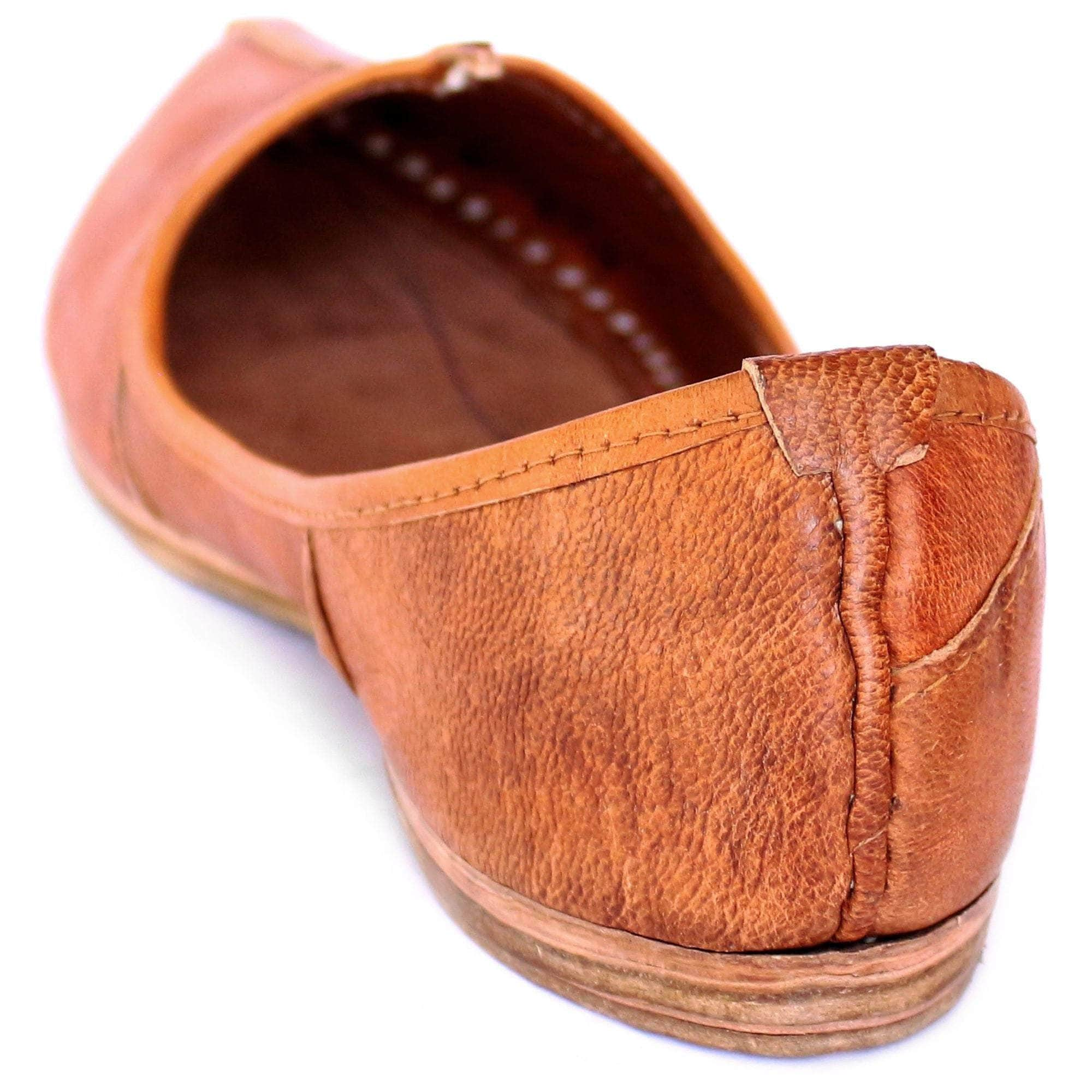 Brown Leather Men's Jodhpuri Mojaris 