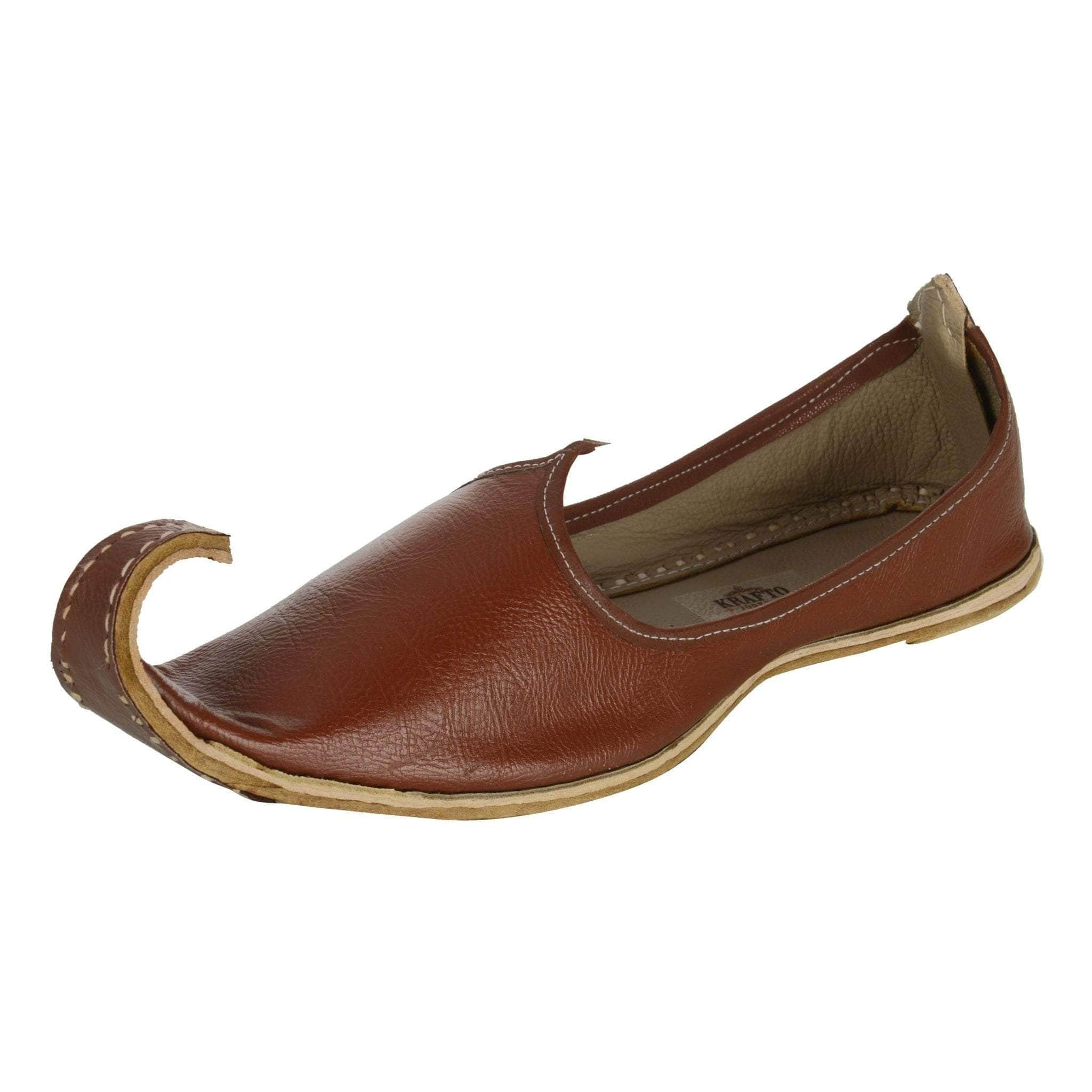 Buy Brown Leather Men's Punjabi Khussa 