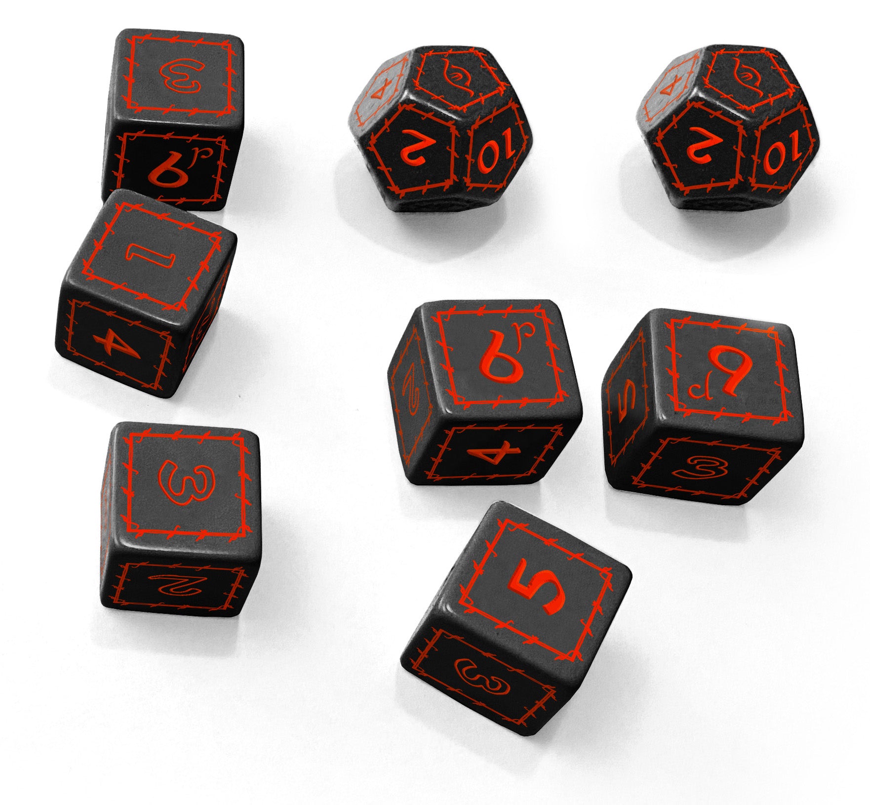 The One Ring RPG Black Dice Set (T.O.S.) -  Free League