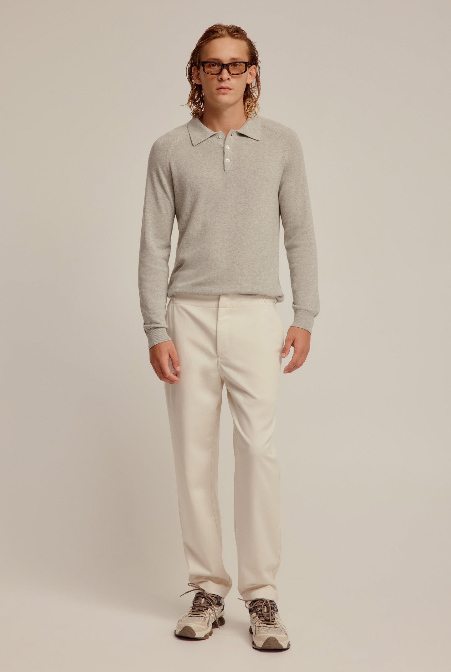 Venroy Womens Knitwear  Cashmere Lounge Pant Grey Marl > Earth