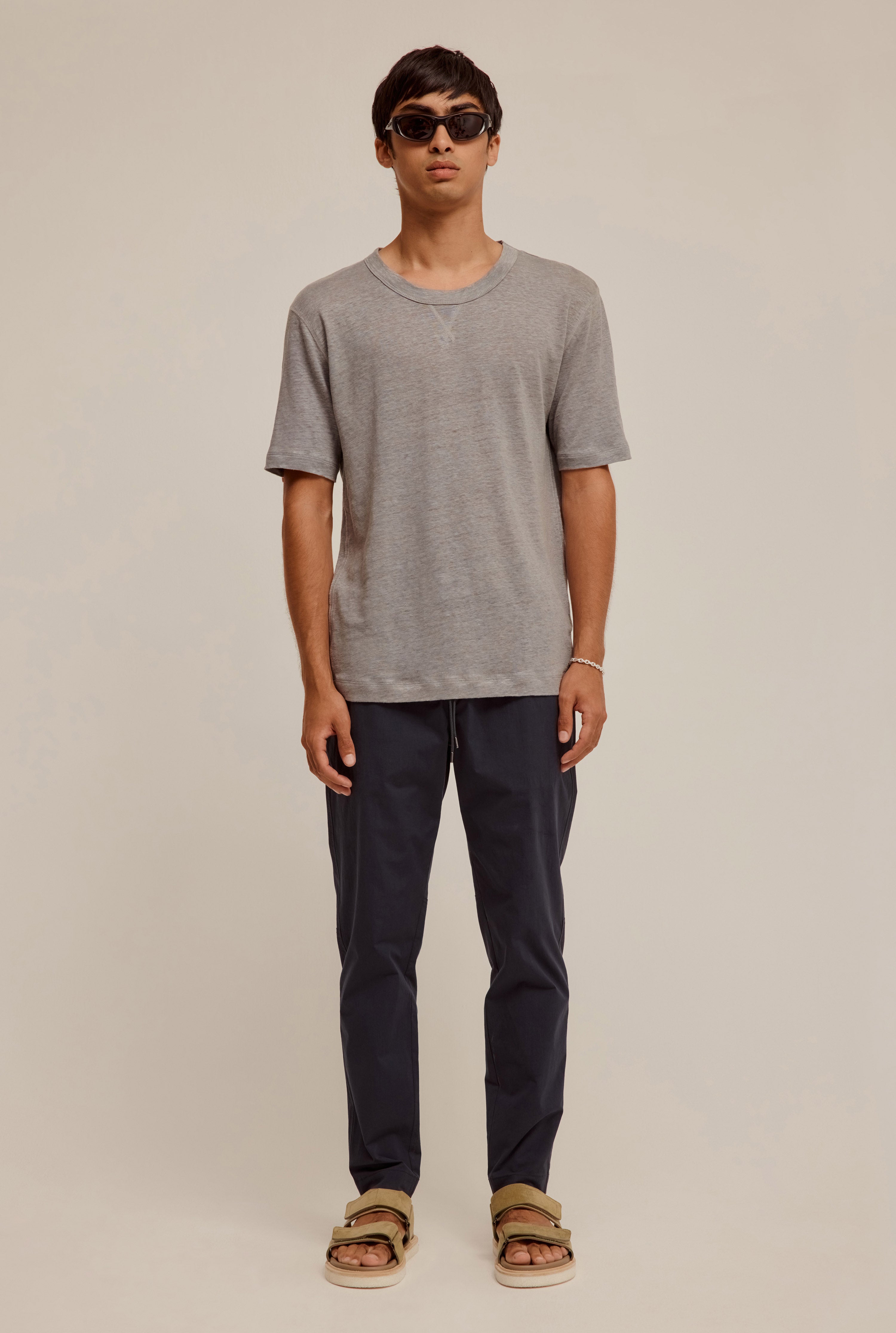 Venroy - Mens Coverstitch Linen T-shirt | Venroy | Premium Leisurewear ...