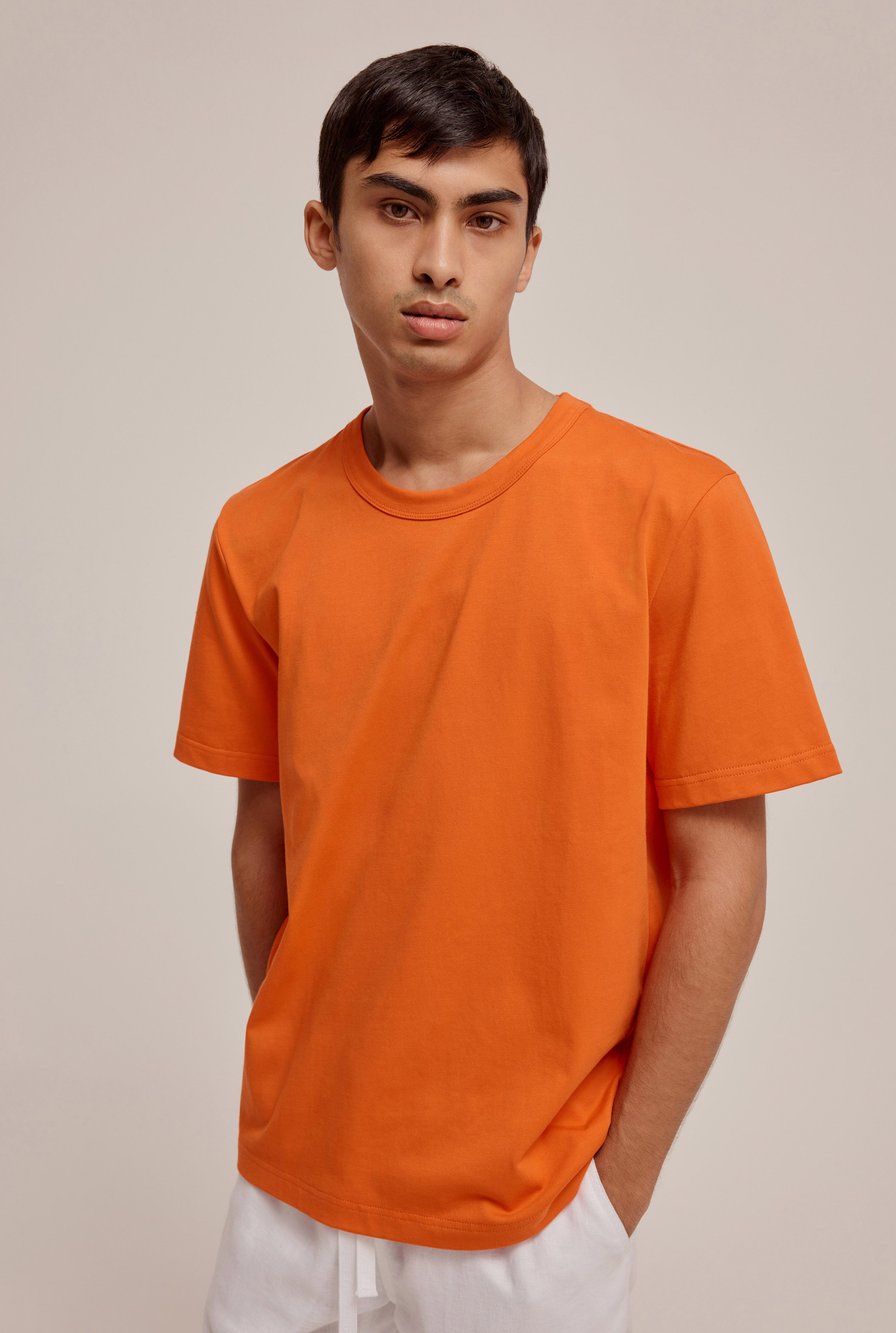 Weight T-Shirt in Red Orange | Venroy | Premium Leisurewear designed in Australia
