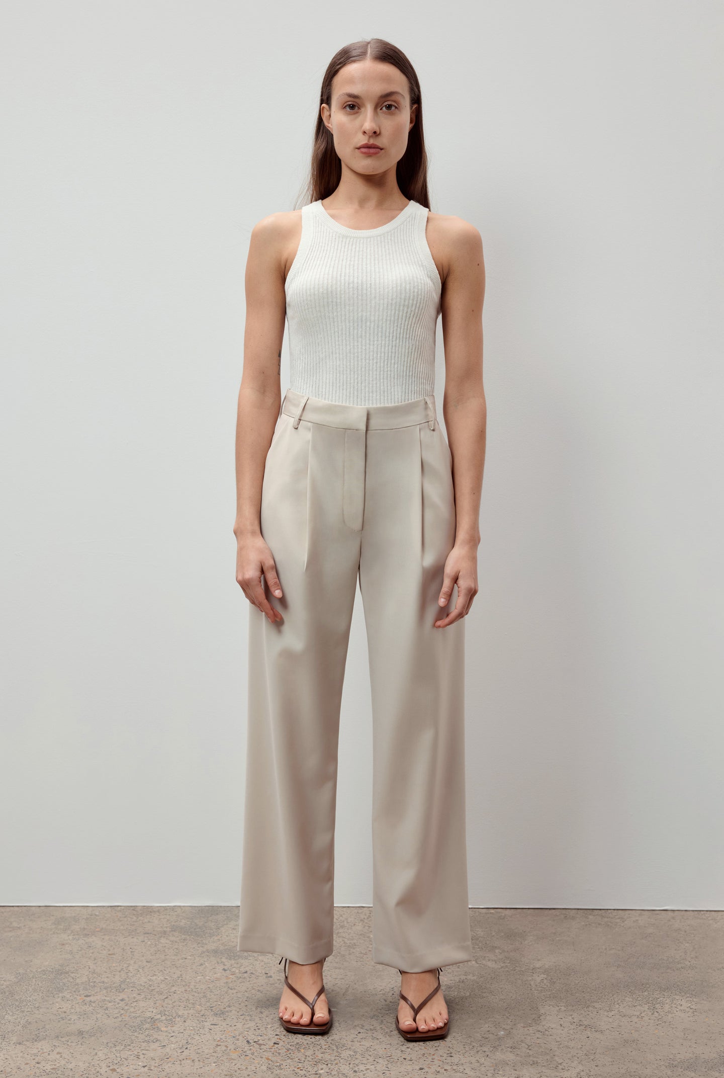 COS  Pleated WideLeg Wool Pants