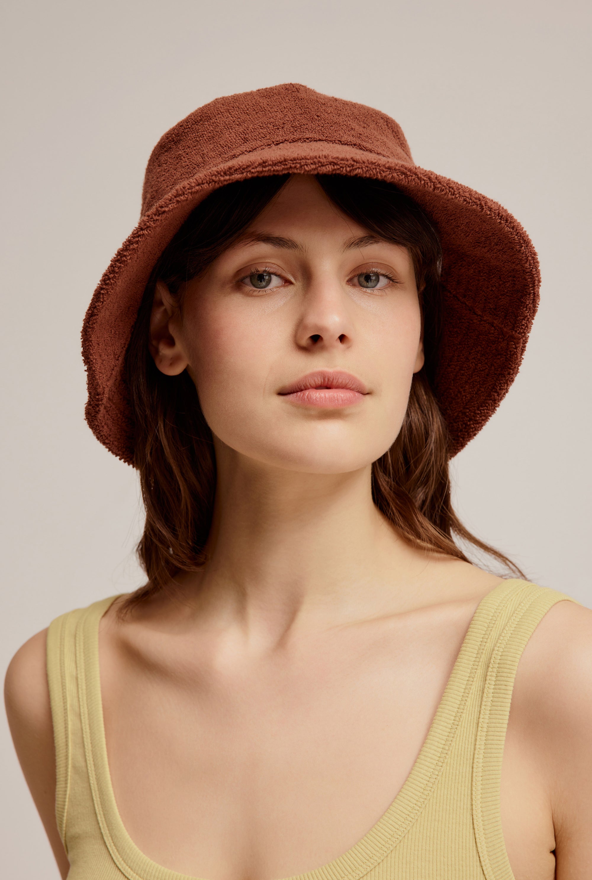 Woven Terry Bucket Hat in Cacao | Venroy | Premium Leisurewear designed ...