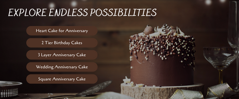 Wide Selection of Anniversary Cake Flavors - Creme Castle