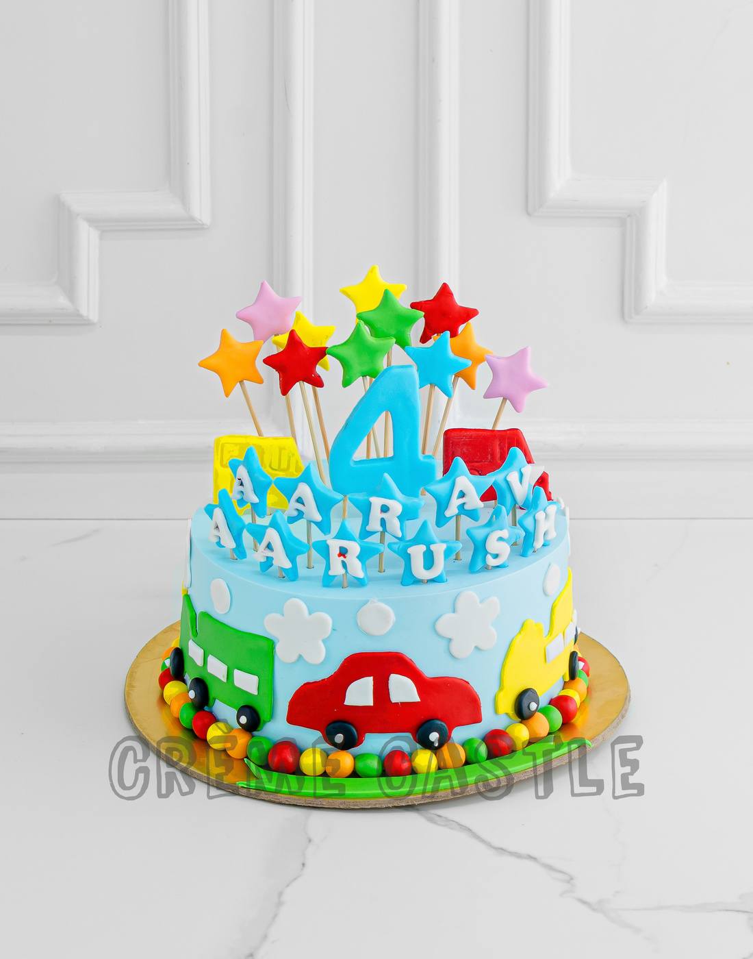 Car Theme Cakes | Kids Cake Designs Noida & Gurgaon - Creme Castle