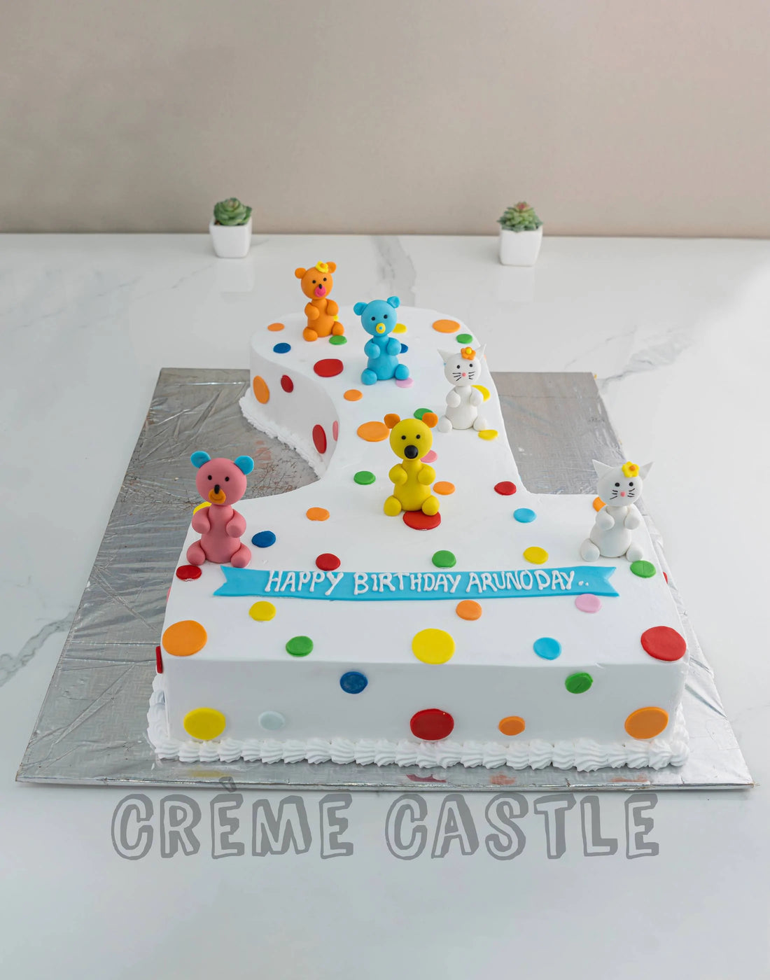 1 Shape Number Cake. 1st Birthday Cake for Babies. Noida & Gurgaon ...