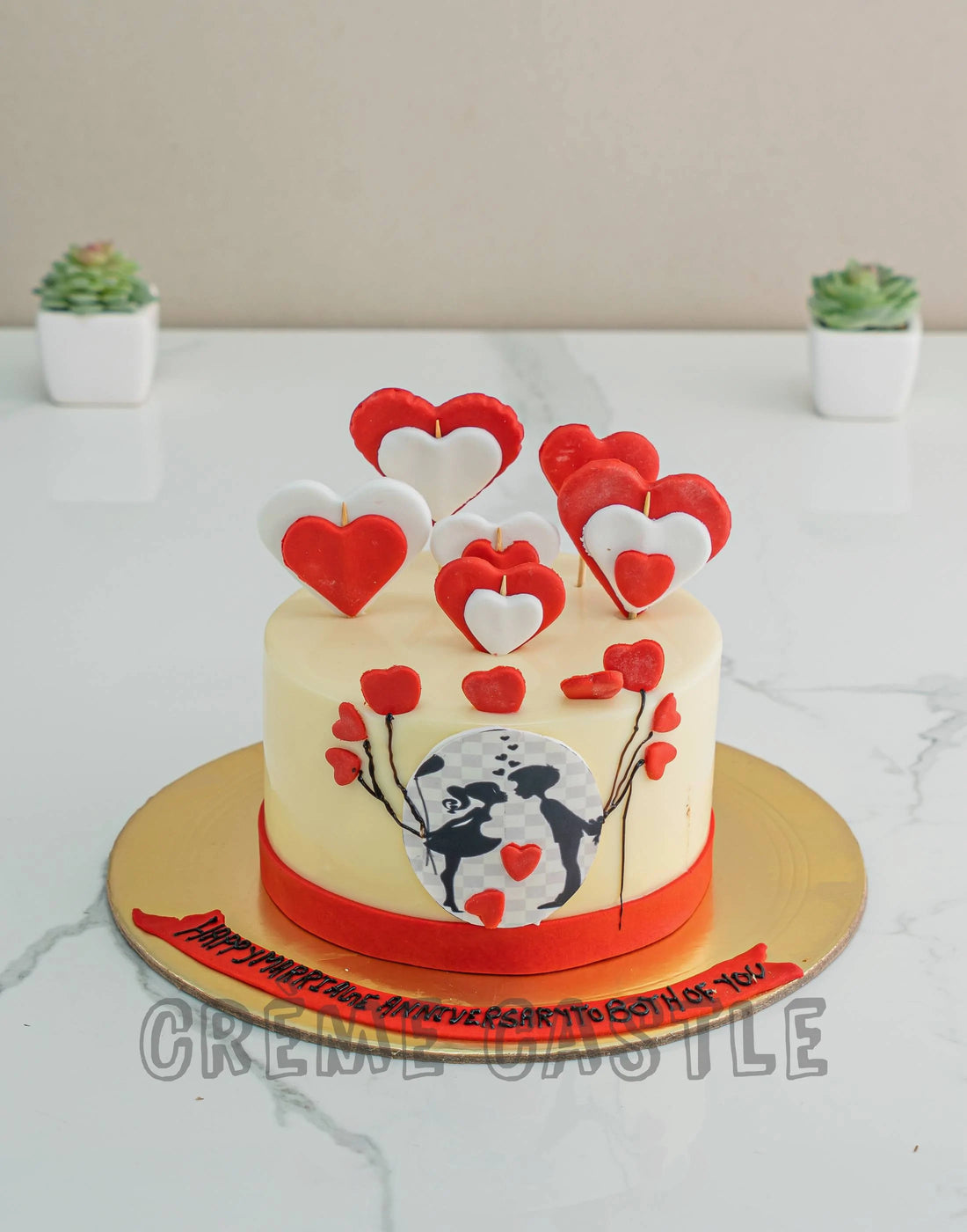 Kiss Heart Cake. Valentine Day Cake. Anniversary Cake. Noida ...