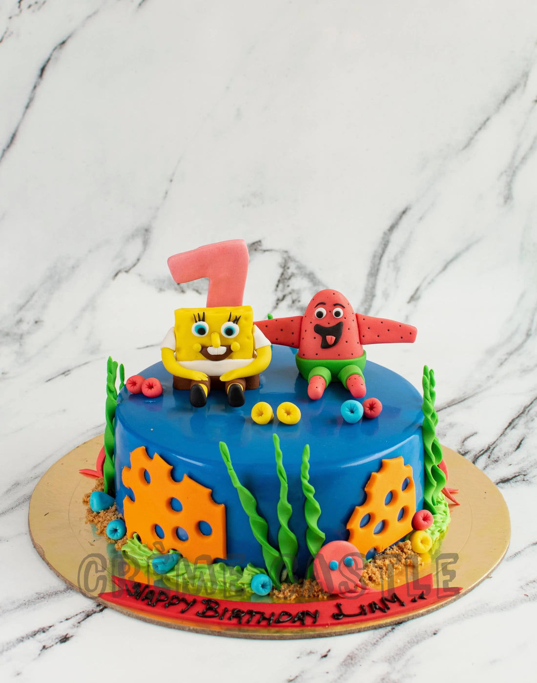 SpongeBob Theme Cake. Kids Birthday Cake Ideas. Noida & Gurgaon ...