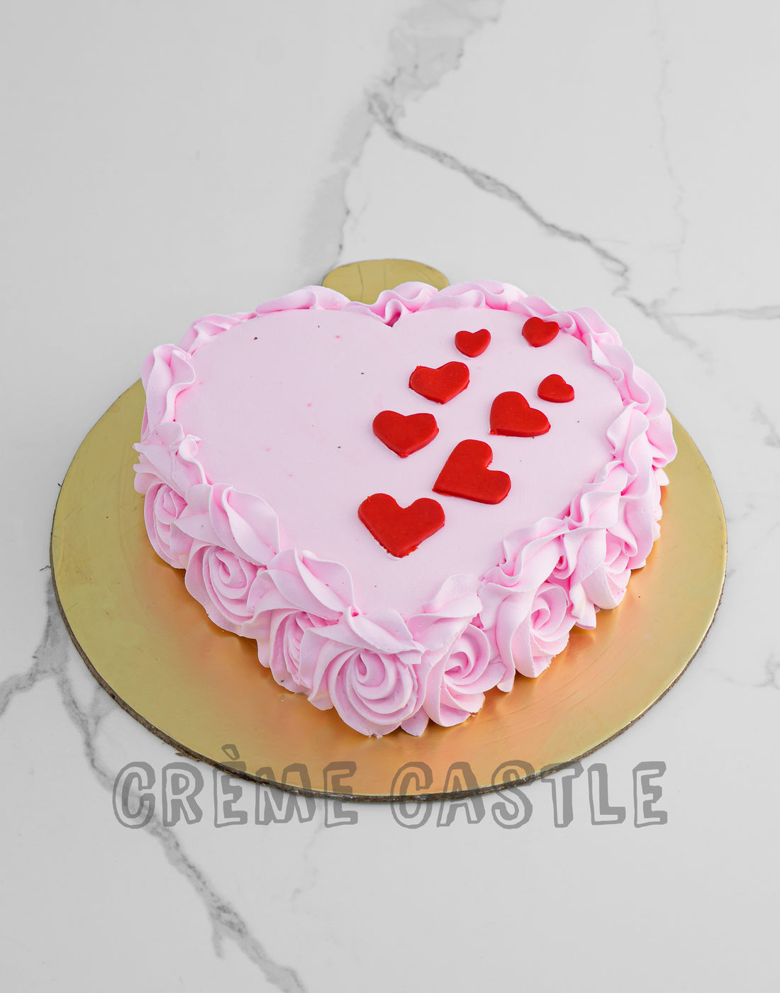 Pink Heart Cake. Valentine Day Cake. Anniversary Cake. Noida ...