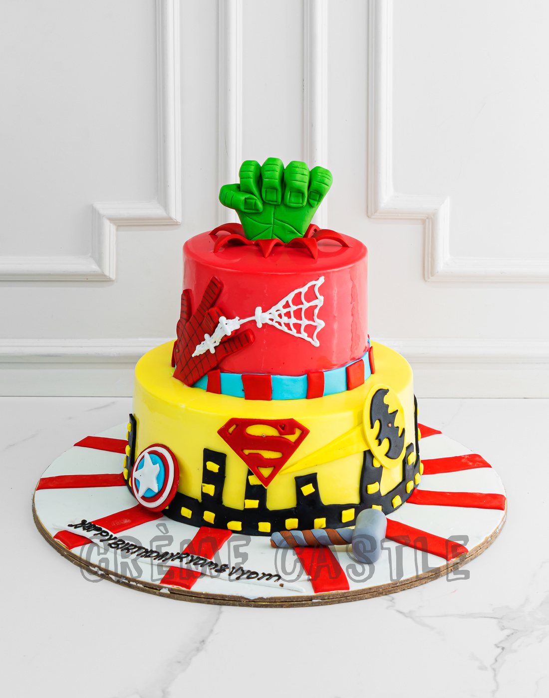 Avengers Tier Cake – Creme Castle