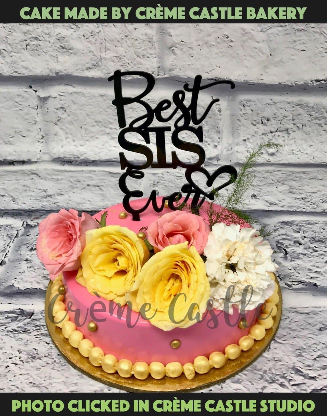 Best Sister Cake. Rakhi Theme Cake. Noida & Gurgaon – Creme Castle