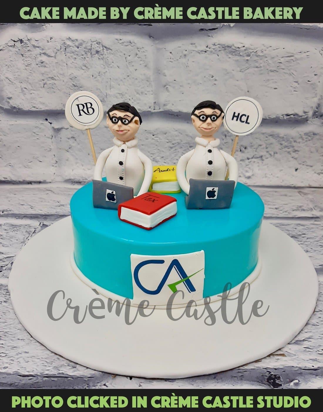 Twin Brothers Accountant Cake. Cakes Designs For Men. Noida ...