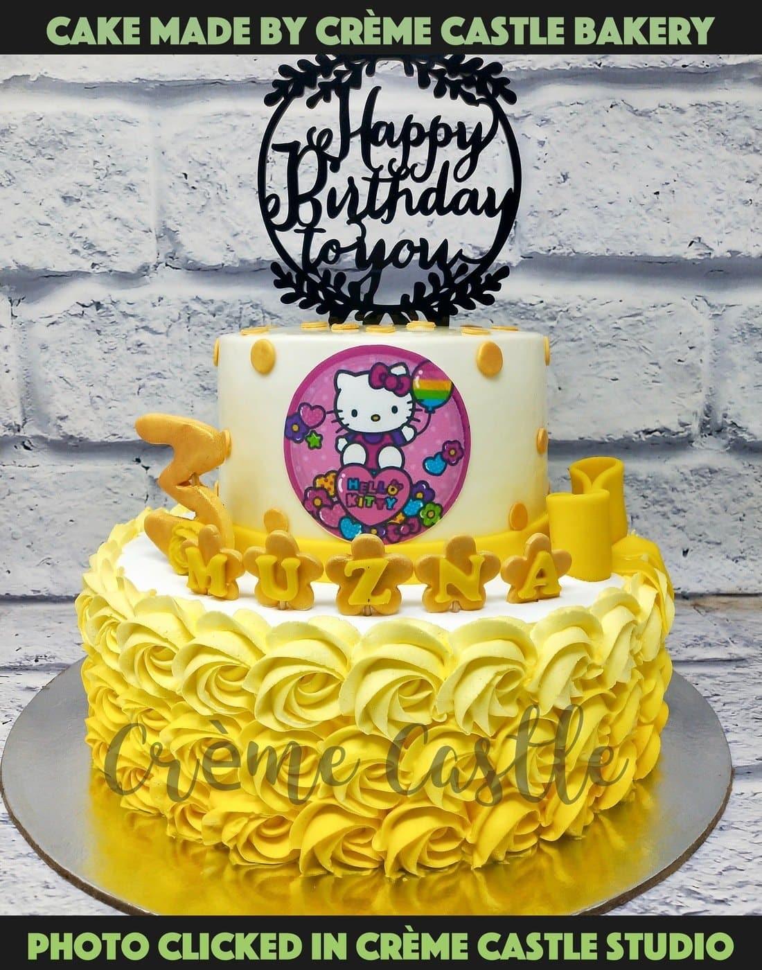 Hello Kitty Yellow Cake – Creme Castle