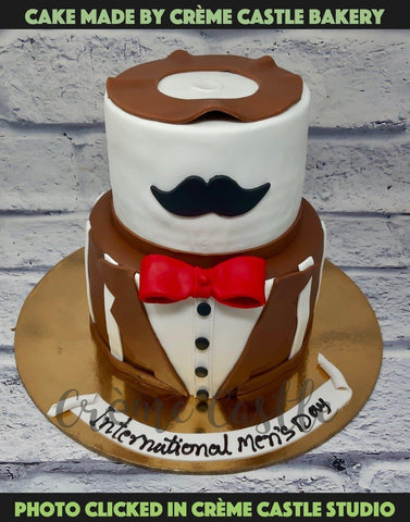 Designer Mustache Cream Cake | Winni.in