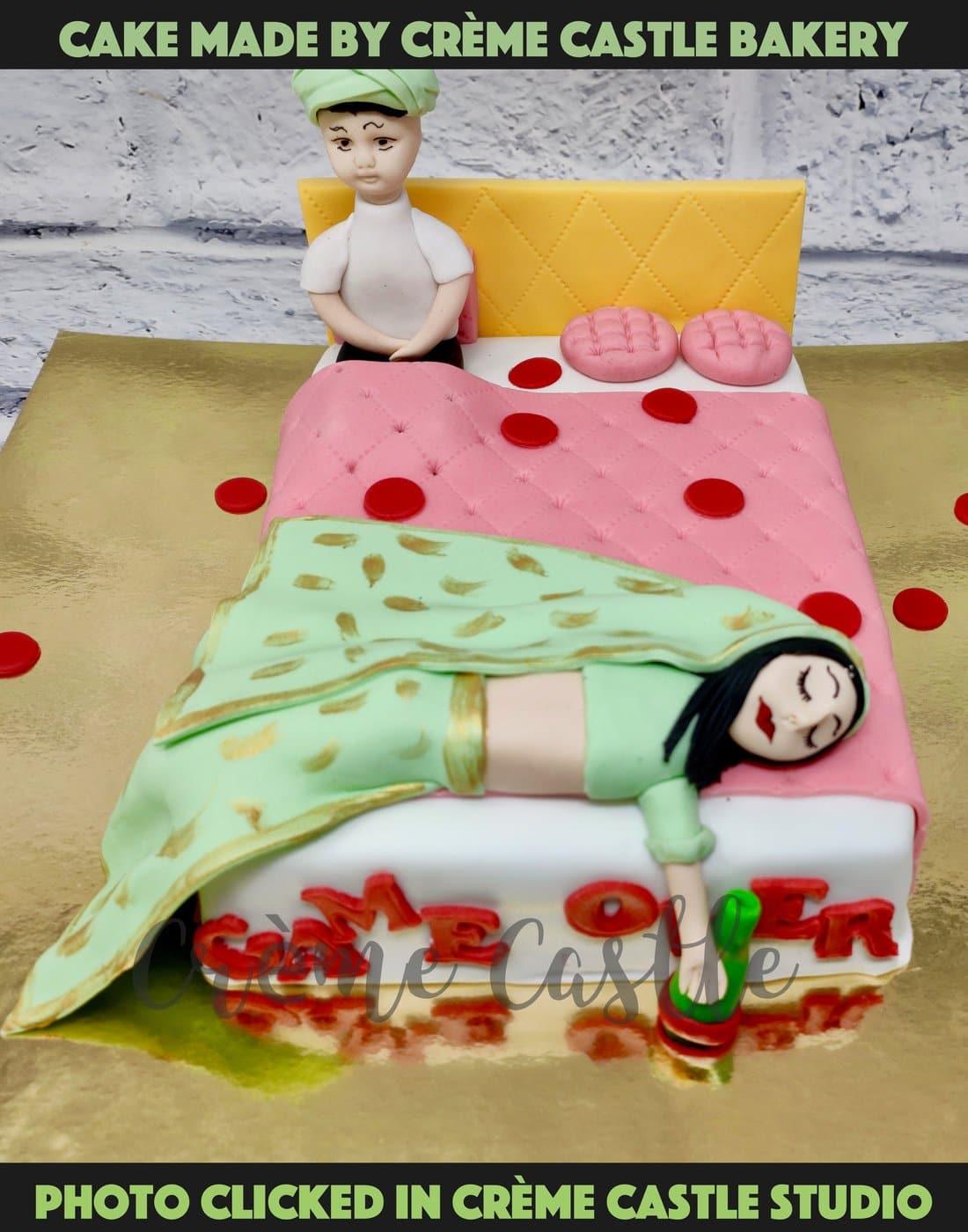 A funny cake for first night when the bride is too drunk and has ...