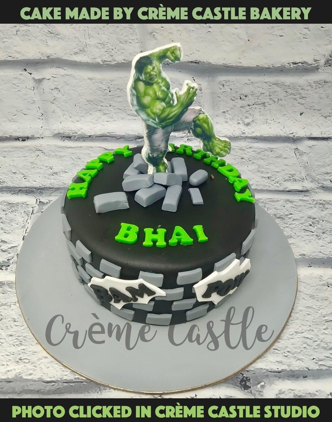 Best Hulk Theme Cake In Gurgaon | Order Online