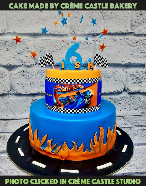 Hot Wheels Theme Cake Creme Castle